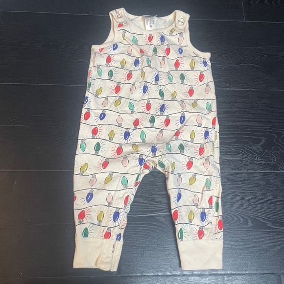 Hanna Andersson Other - Hanna Andersson Baby Romper Pajamas Christmas Lights Print 12‎ 18 Months